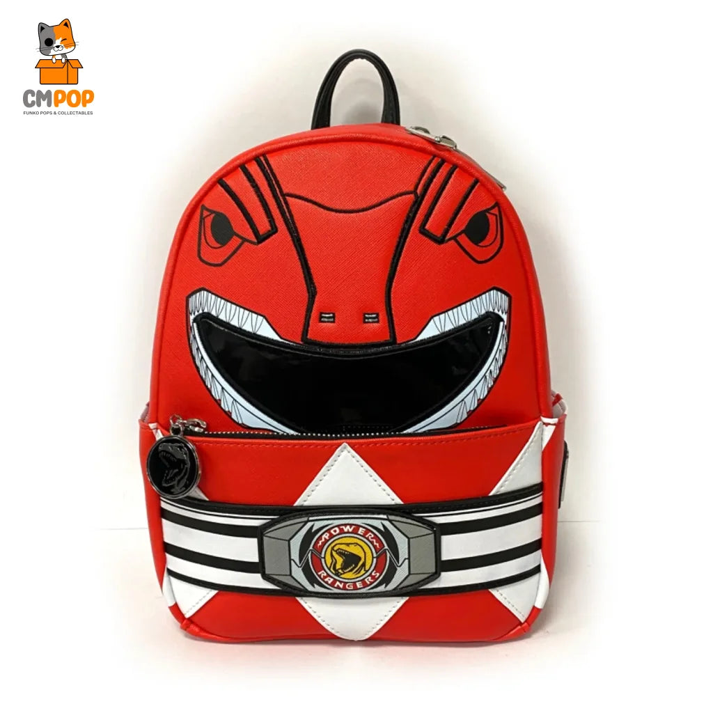 Red Power ranger Mini Backppack Power ranger Mini Backpack Loungefly