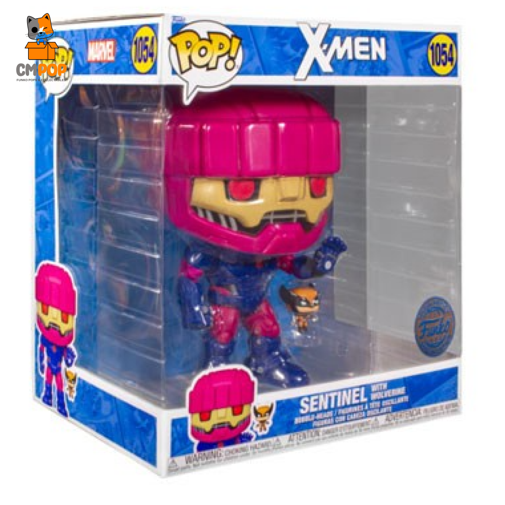 10 ’ X-Men Sentinel With Wolverine - #1054 Marvel X-Men Funko Special Edition Pop