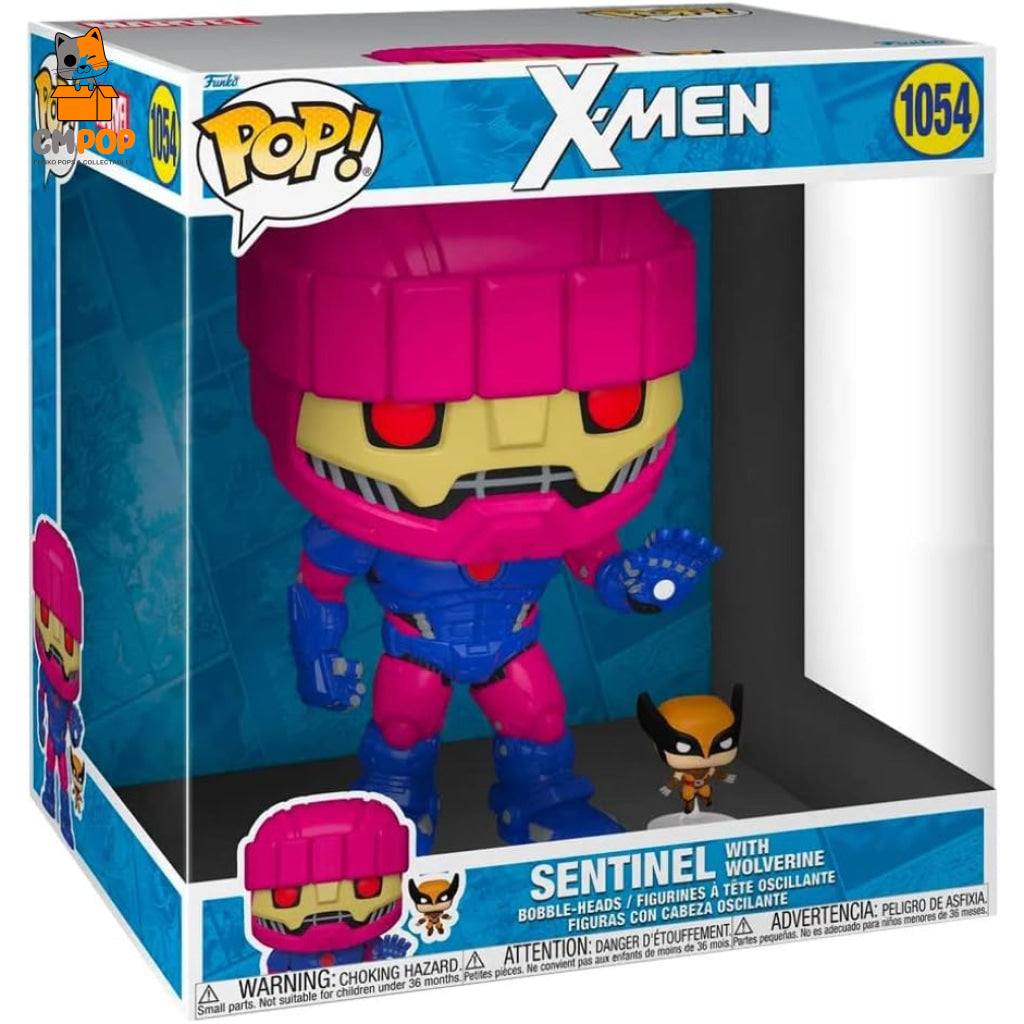 10 ’ X-Men Sentinel With Wolverine - #1054 Marvel X-Men Funko Special Edition Pop