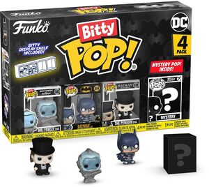 Batman 85th Anniversary - Mr Freeze / Batman / The Penguin - Batman Series 1  - Funko Bitty Pop! - DC