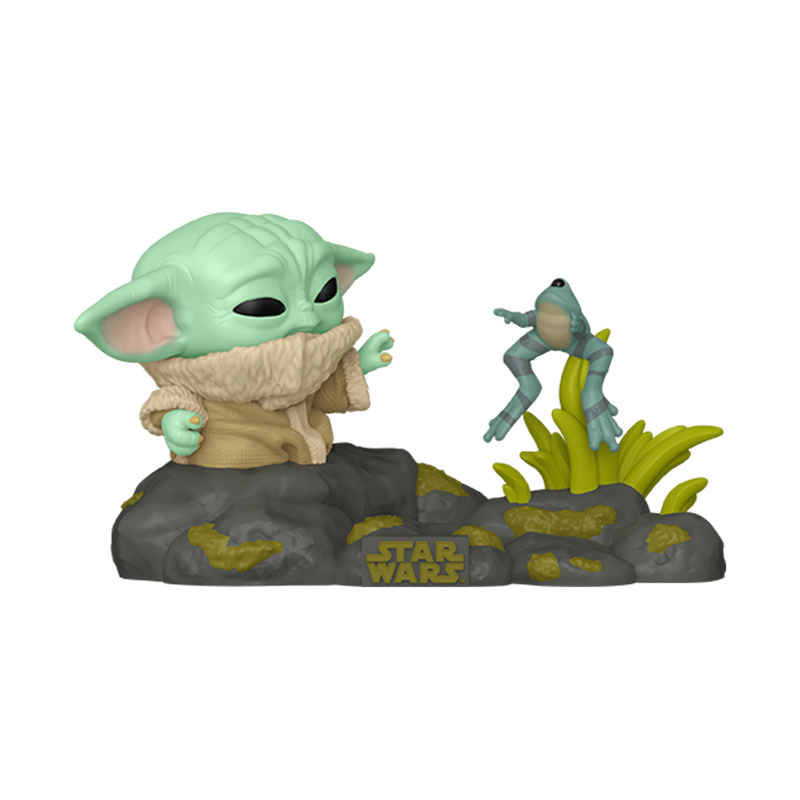 Mandolorian S10– Din Grogu with Frog  - #721 - Funko Pop!  - Deluxe -Star Wars
