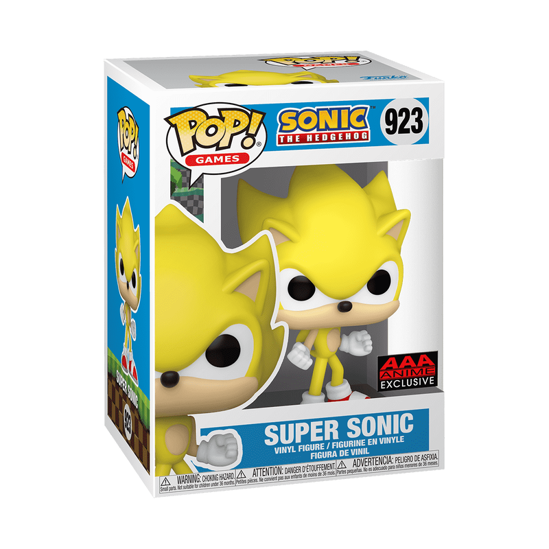 Super Sonic - #923 - Funko Pop! - Sonic the Hedgehog - AAA Anime Exclusive