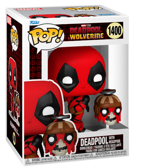 Deadpool with Headpool - #1400- Funko Pop! - Deadpool Wolverine - Marvel