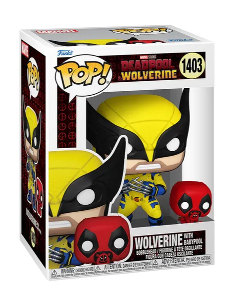 Wolverine With Babypool - #1403- Funko Pop! - Deadpool Wolverine - Marvel