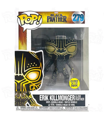 Erik Killmonger - #279 - Funko Pop! - Marvel - Black Panther - GITD