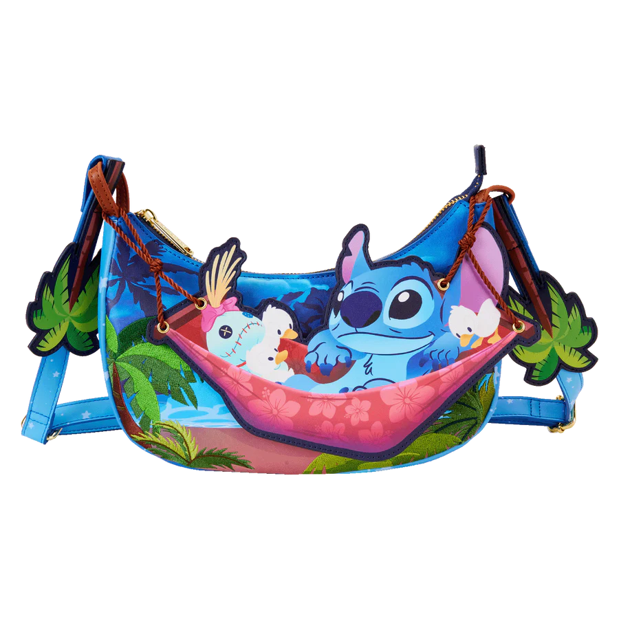 Stitch Camping Cuties Hammock Crossbody Bag - Disney - Loungefly