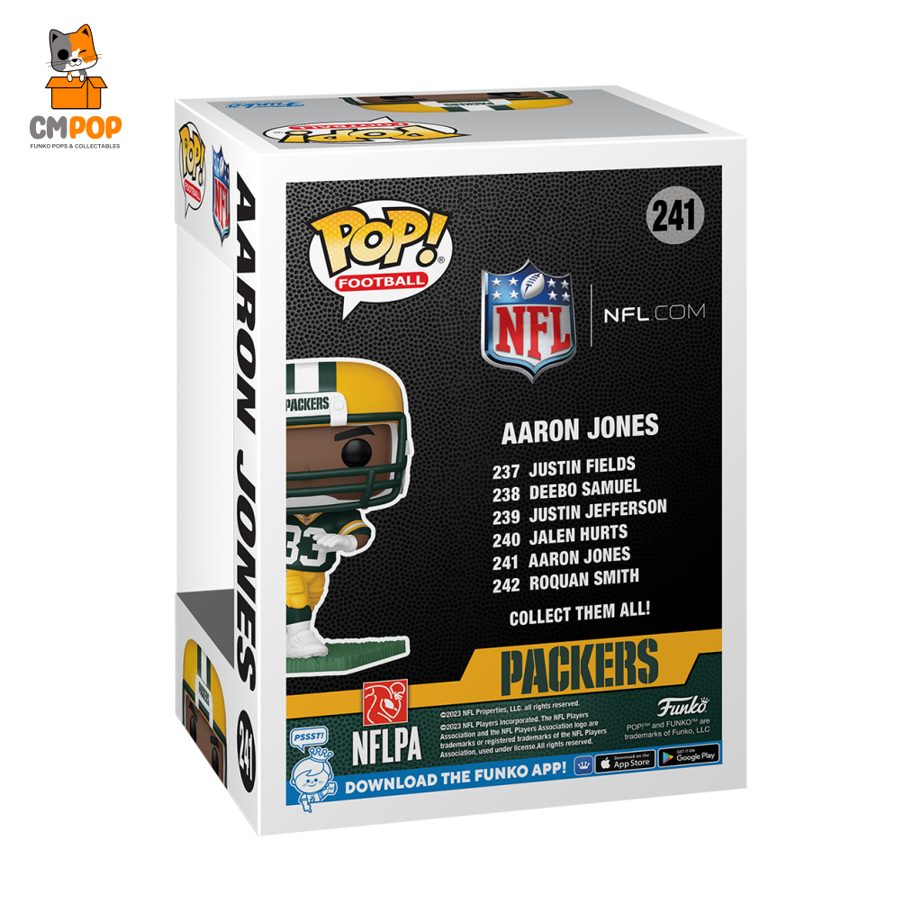 Aaron Jones - #241 Funko Pop! Green Bay Packers Nfl Pop