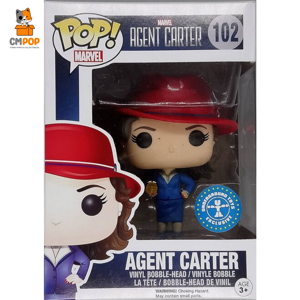 Agent Carter - #102 Funko Pop! Marvel Carter- Underground Toys Exclusive Pop