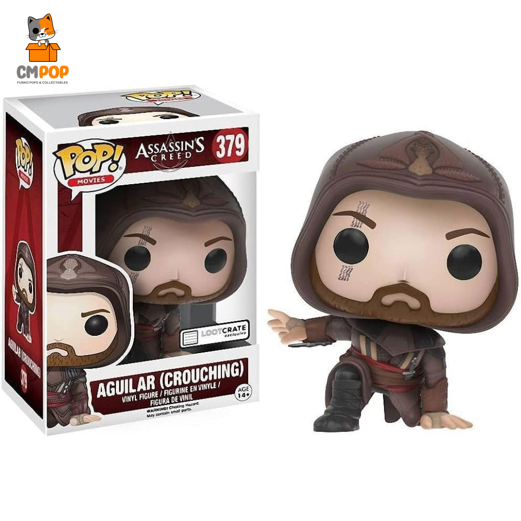 Aguilar (Crouching) - #379 Funko Pop! Movies Assassins Creed Loot Crate Exclusive Pop