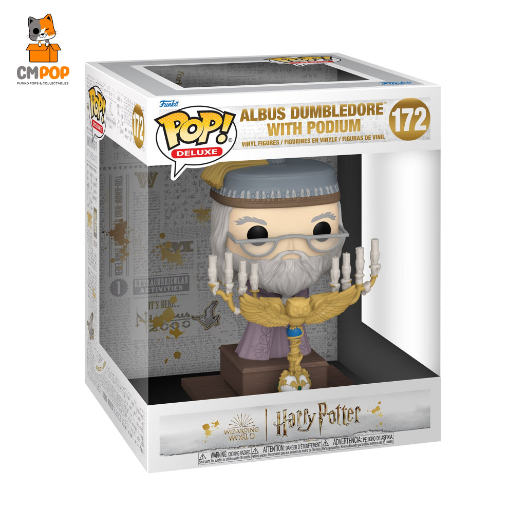 Albus Dumbledore W/ Podium #172 - Funko Pop! - Harry Potter Deluxe Pop