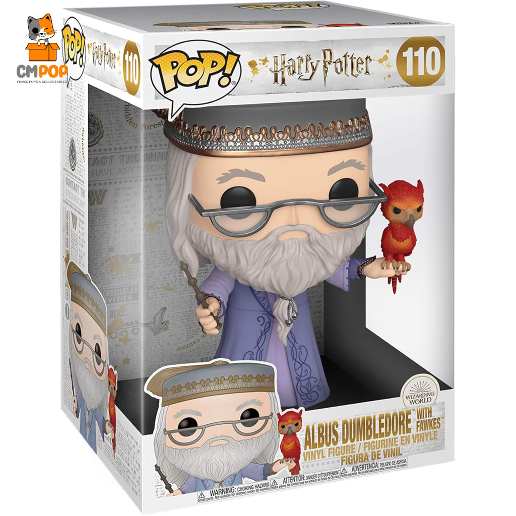 Albus Dumbledore With Fawkes - #110 Funko Pop! Harry Potter Jumbo Pop