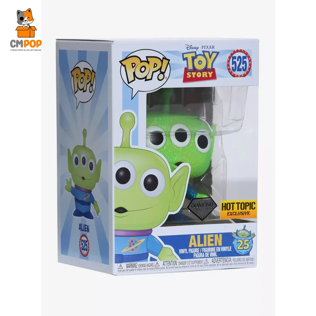 Alien - #525 Funko Pop! Disney Toy Story Diamond Collection Hot Topic Exclusive