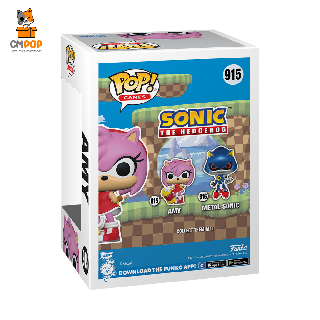 Amy Rose - #915 Funko Pop! Sonic The Hedgehog Pop