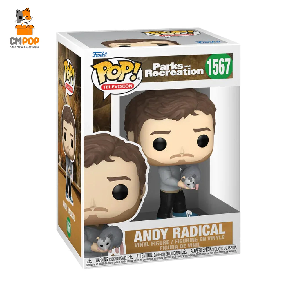 Andy Radical - #1567- Funko Pop! Parks And Rec Pop