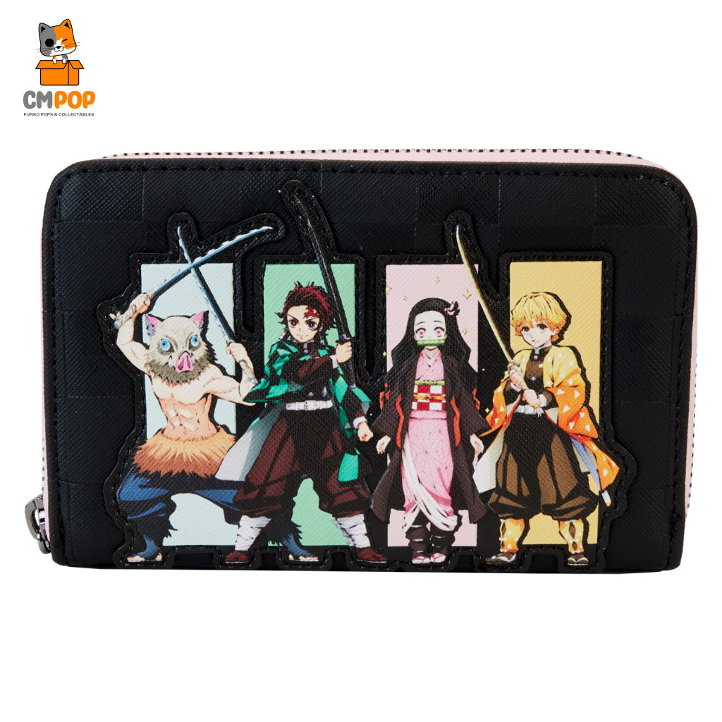 Aniplex Demon Slayer Group Zip Around Wallet - Loungefly