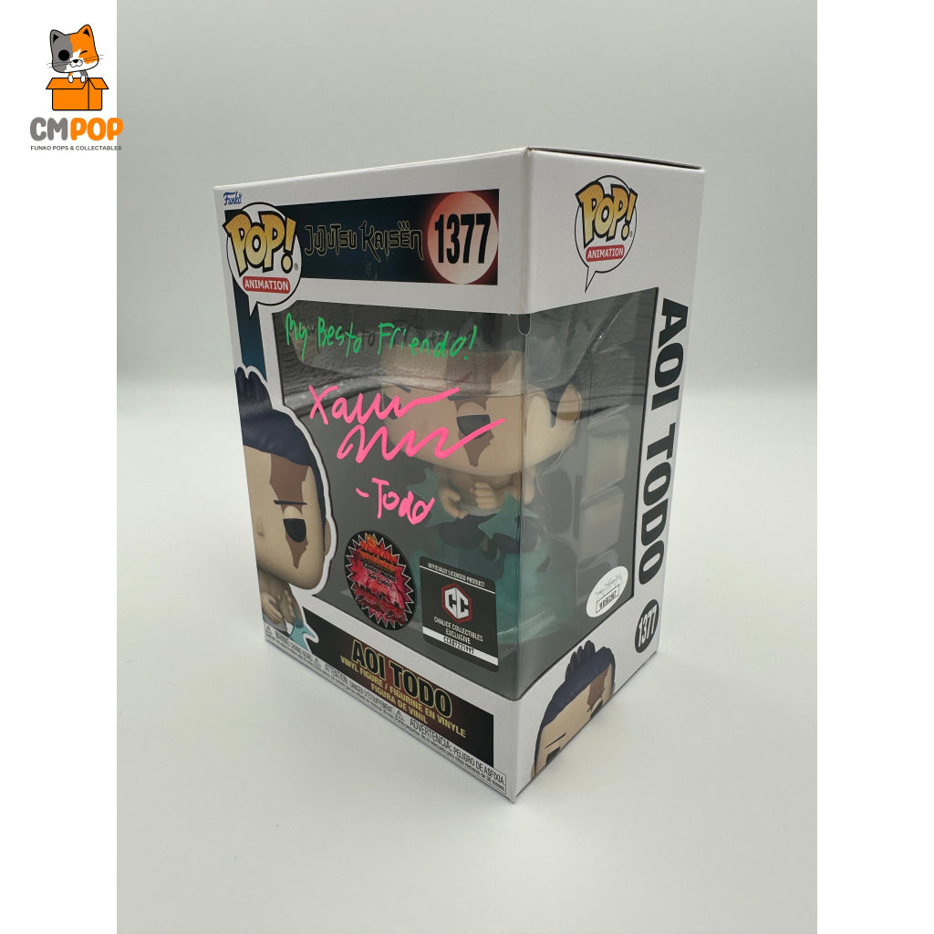 Aoi Todo - #1377 Funko Pop! Animation Jujutsu Kaisen Chalice Collectibles Exclusive Signed By