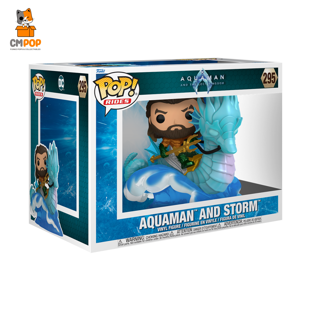 Pop Ride Dlx: Aatlk- Aquaman On Storm Funko Pop