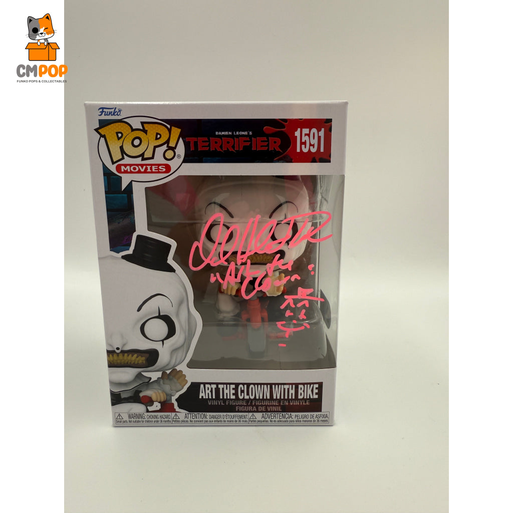 Art the Clown with Bike - #1591 - Funko Pop! - Movies - Terrifier - Signed by David Howard Thornton - Certified Pop!