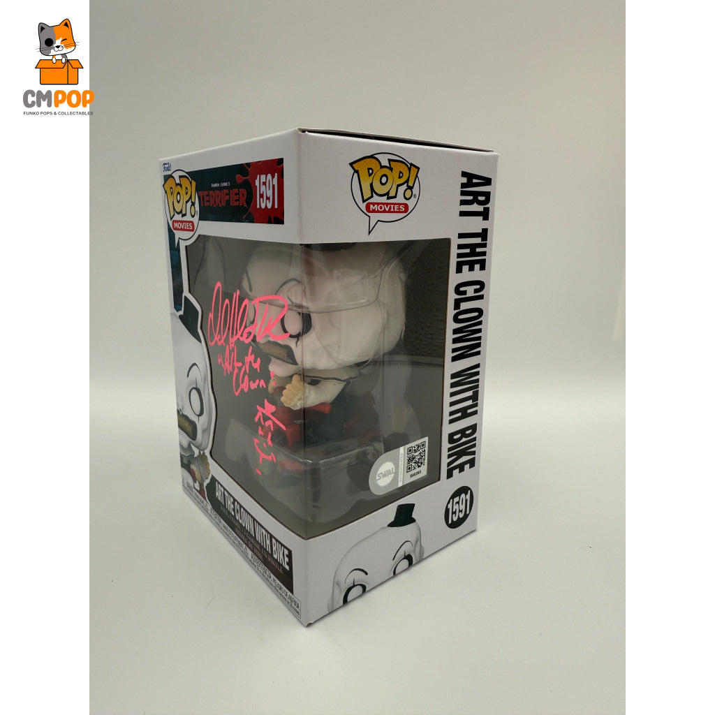 Art the Clown with Bike - #1591 - Funko Pop! - Movies - Terrifier - Signed by David Howard Thornton - Certified Pop!