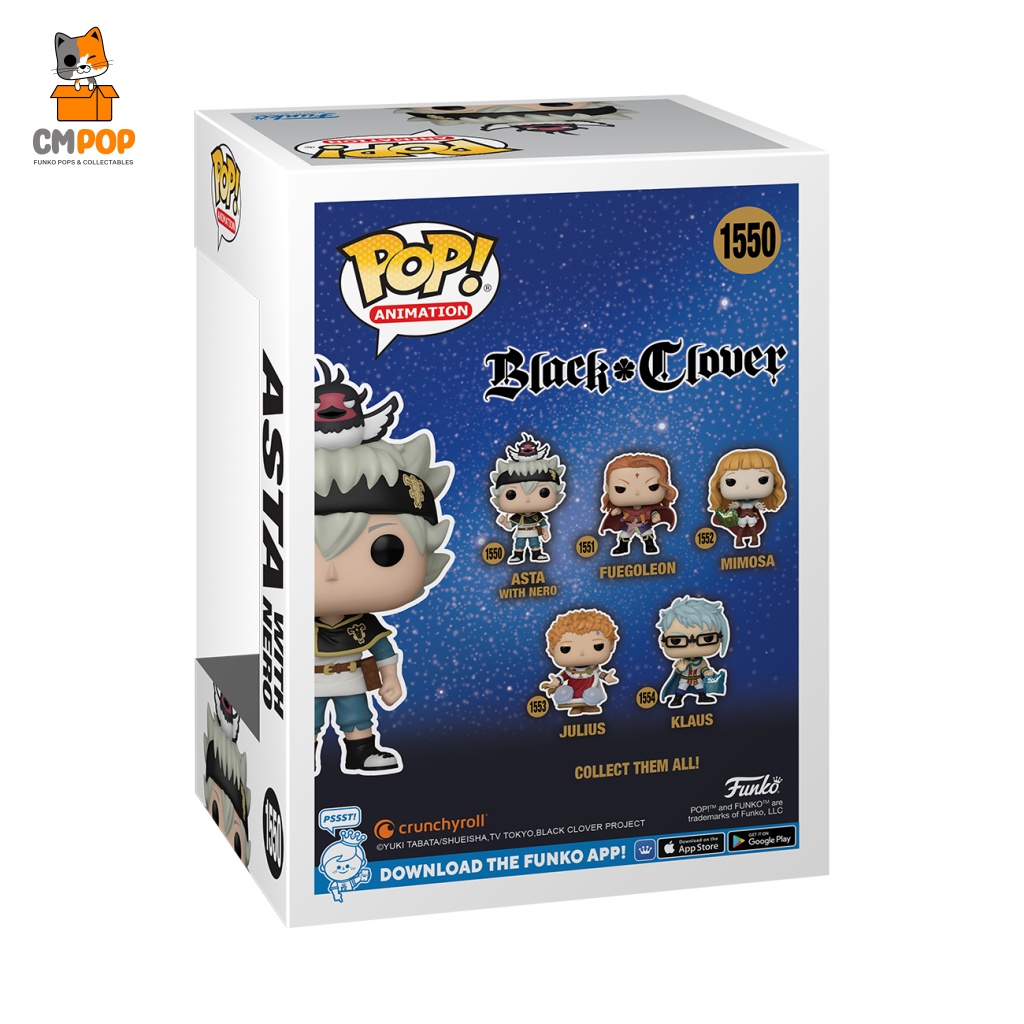 Asta W/Nero - #1550- Funko Pop! Black Clover Animation Pop