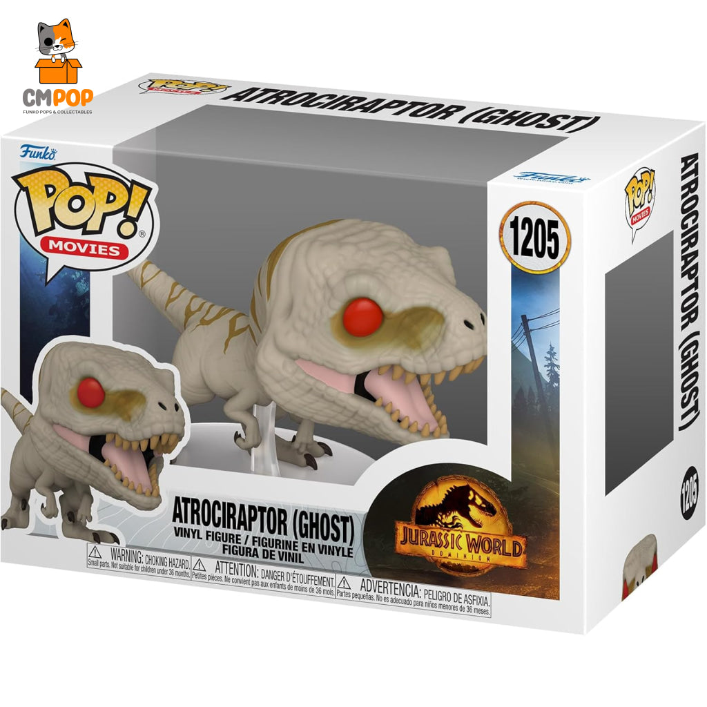 Atrociraptor (Ghost) - #1205 Funko Pop! Movies Jurassic World Pop