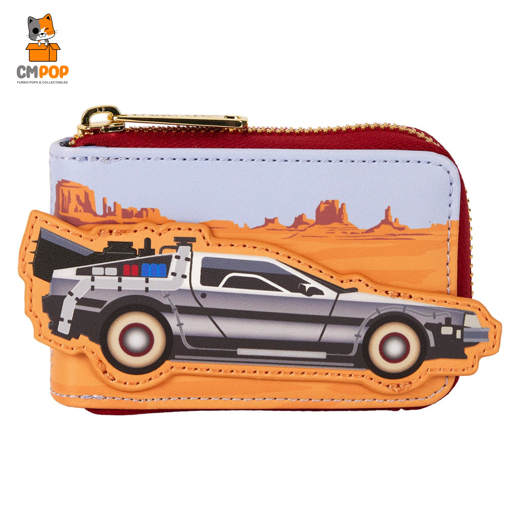 Back To The Future 40Th Anniversary Delorean Accordion Wallet - Loungefly