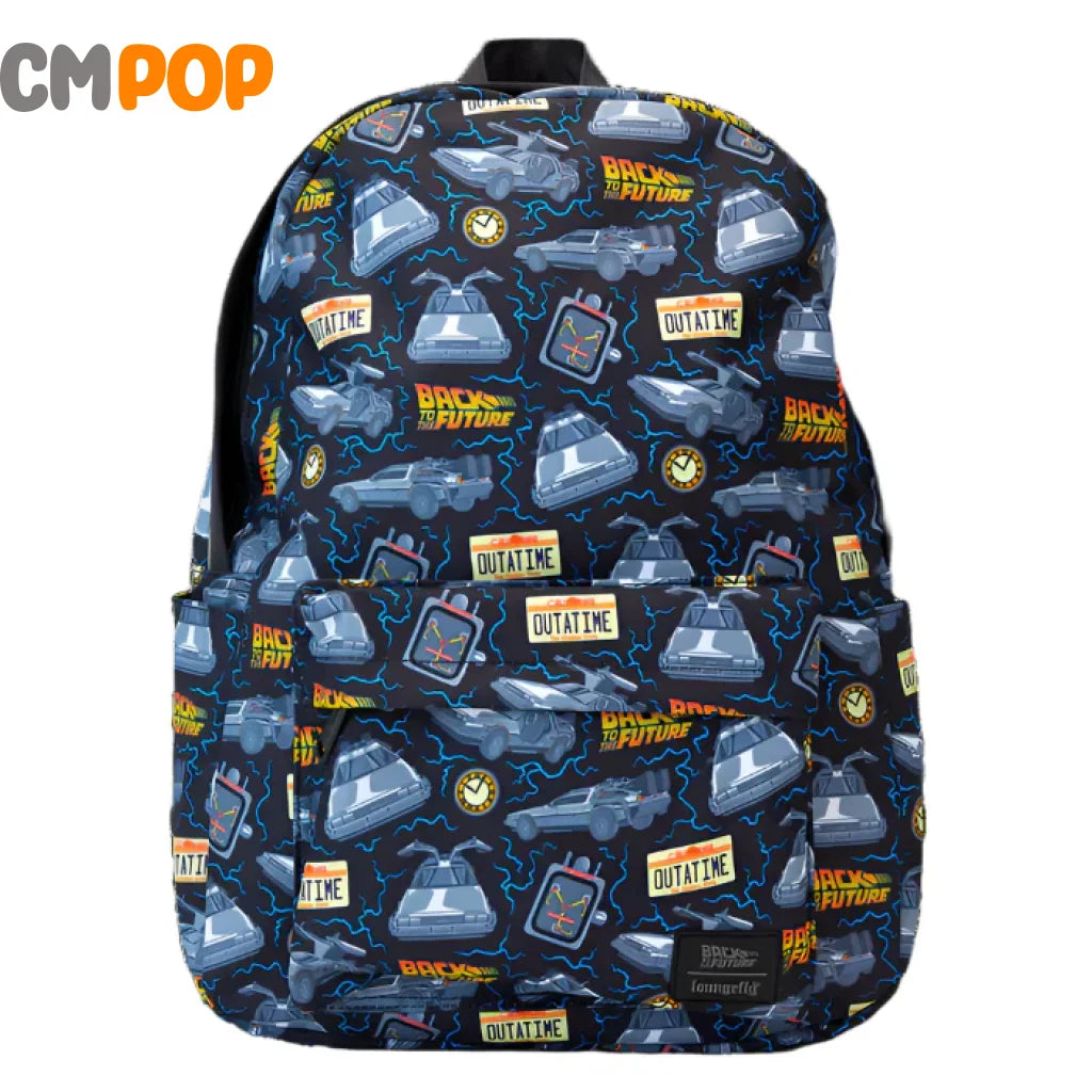 Back To The Future 40th Anniversary Full Size Nylon Backback - Nylon Backpack - Loungefly Loungefly