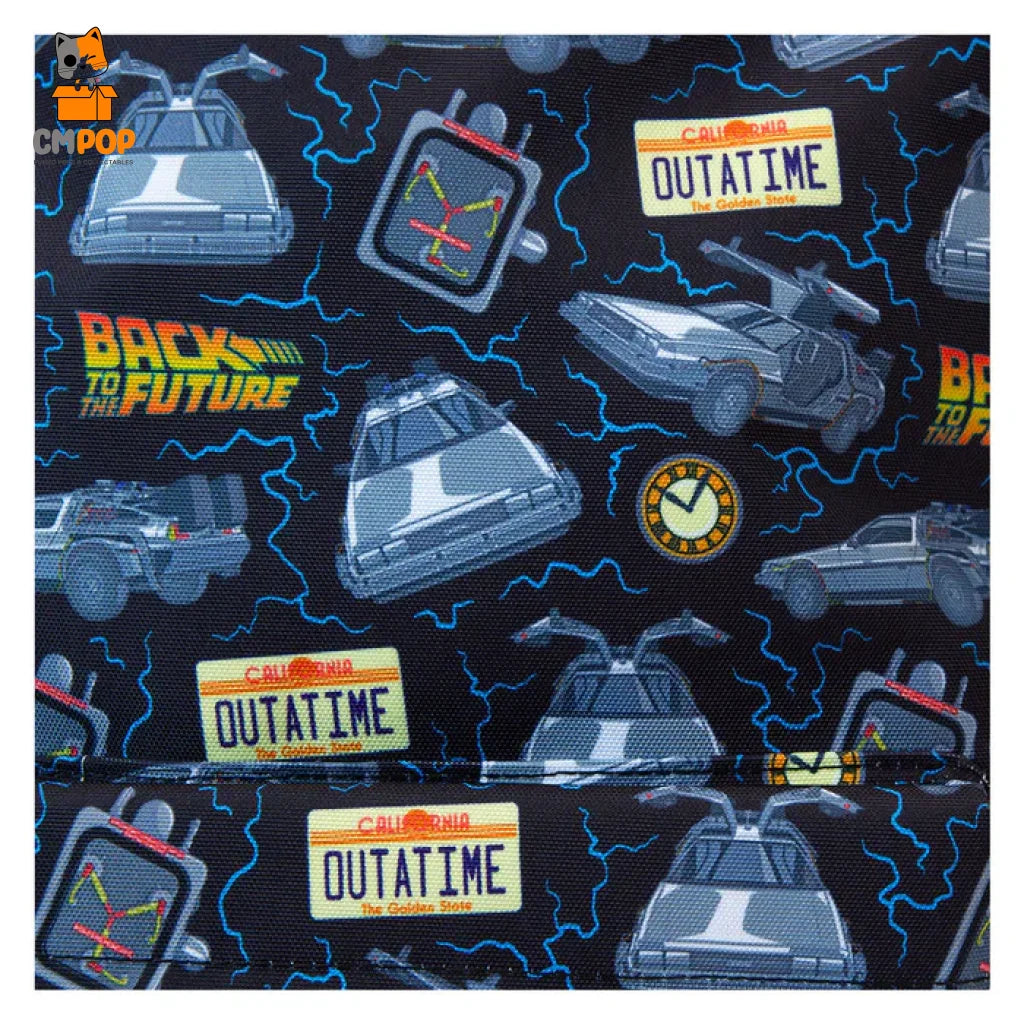 Back To The Future 40th Anniversary Full Size Nylon Backback - Nylon Backpack - Loungefly Loungefly