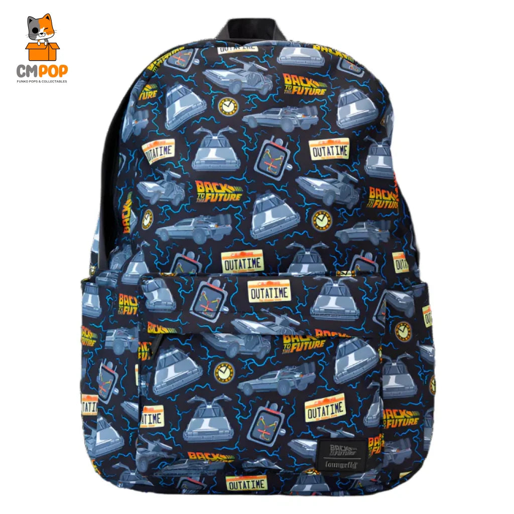 Back To The Future 40th Anniversary Full Size Nylon Backback - Nylon Backpack - Loungefly Loungefly