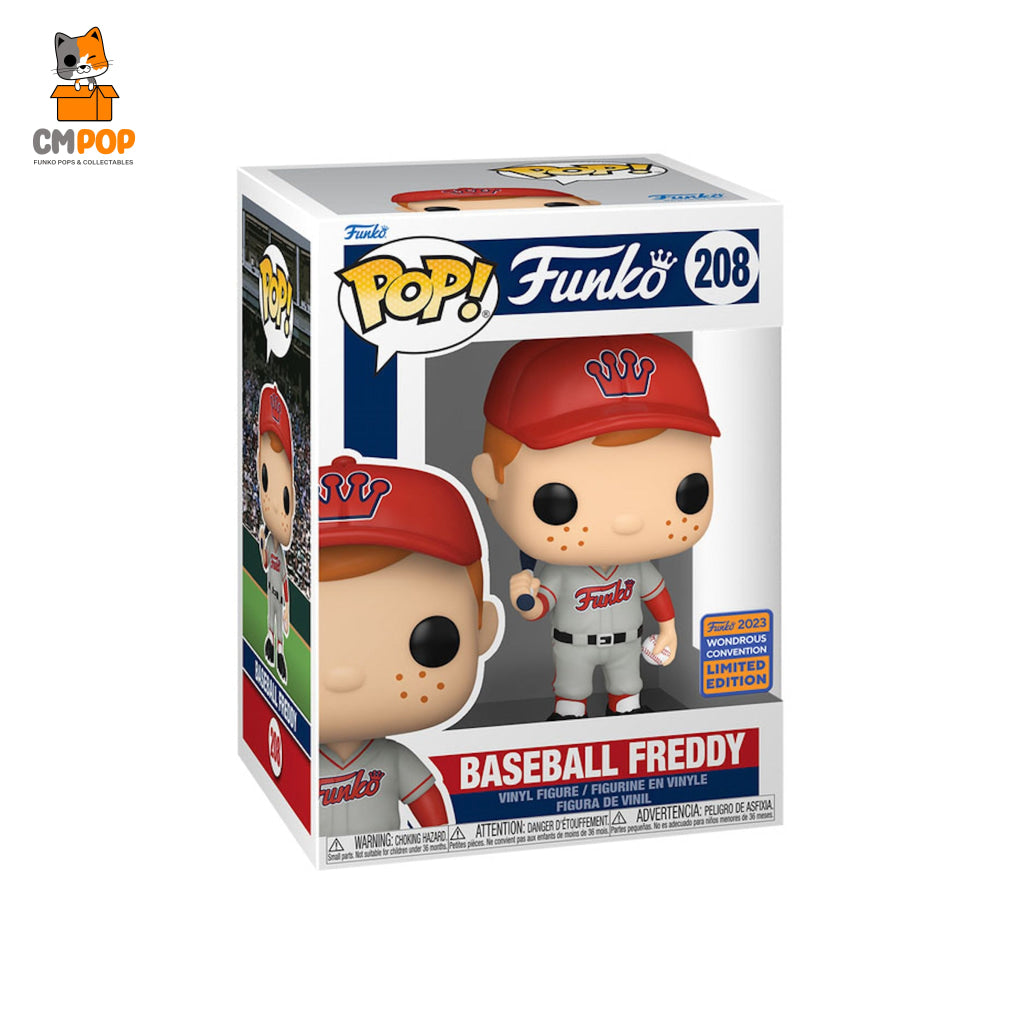 Baseball Freddy - #208 Funko Pop! Wonderous Convention 2023 Limited Edition Pop