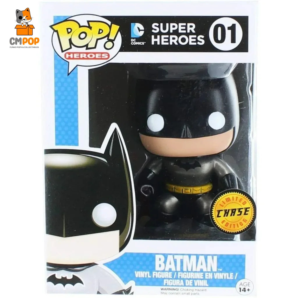 Batman - #01 Funko Pop! Dc Heroes Chase Limited Edition Pop