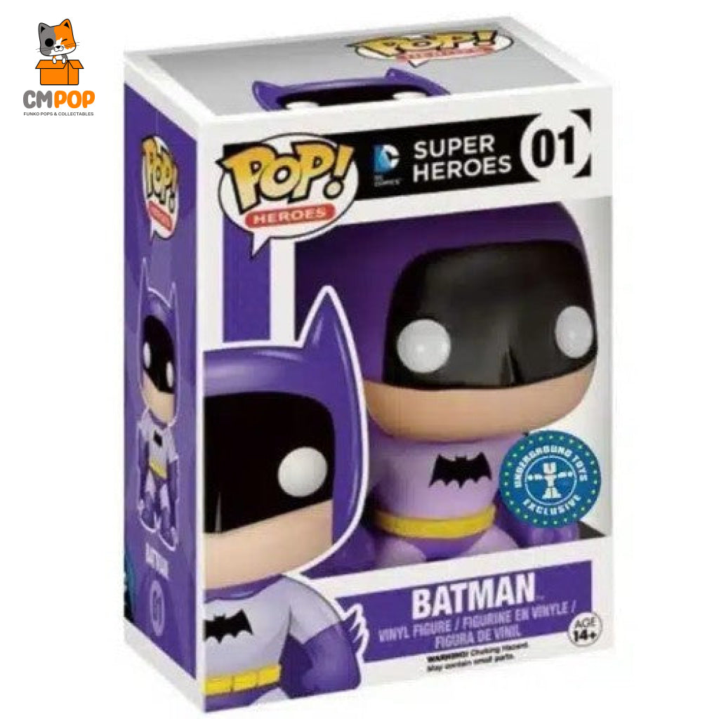 Batman - #01 Funko Pop! Heroes Dc Comics Super Hero’s Underground Toys Exclusive Pop