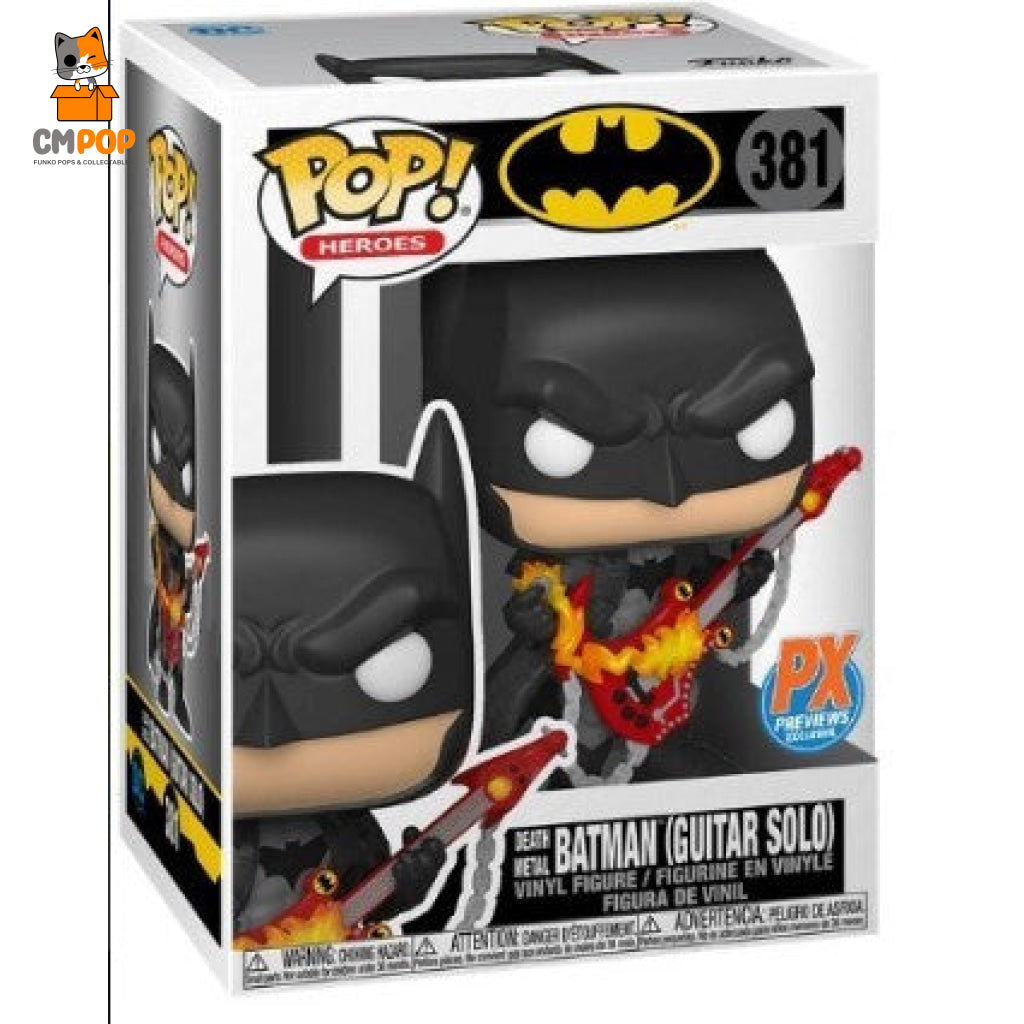 Batman Guitar Solo - #381 Funko Pop! 8/10 Condition Pop