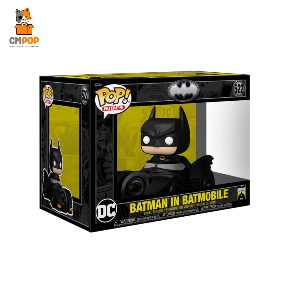 Batman In Batmobile - #522 Funko Pop! Rides Pop