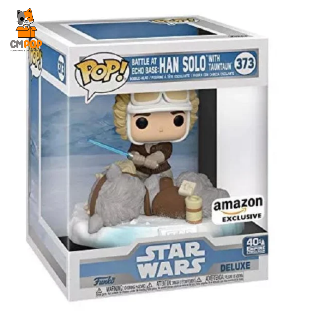 Battle At Echo Base: Han Solo With Tauntaun #373 Deluxe Funko Pop! Star Wars - Amazon Exclusive