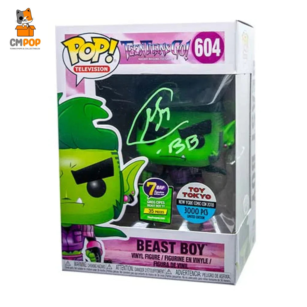 Beastboy - #604 Funko Pop! Television Teen Titans Go Toy Tokyo New York Comic Con 2018 Greg Cipes