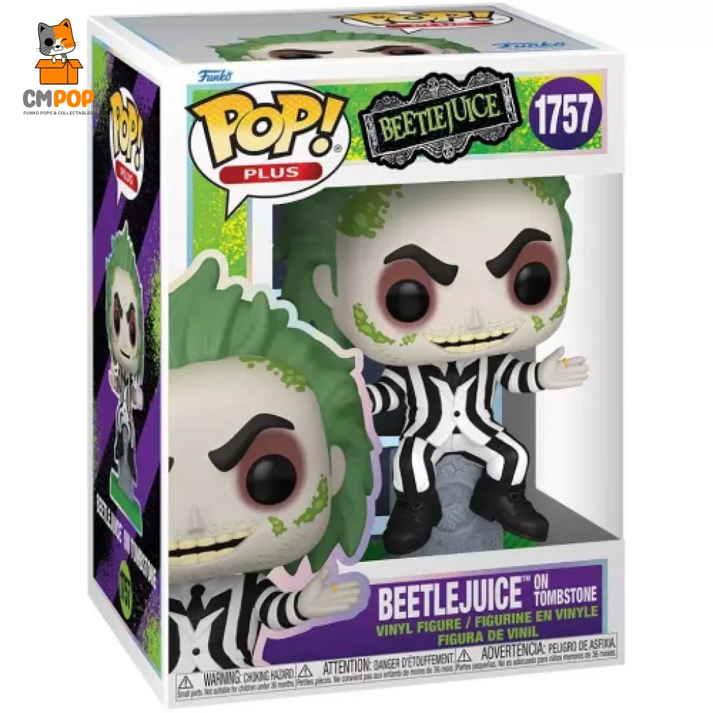 Beetlejuice On Tombstone - #1757 Funko Pop! Pop Plus Movies