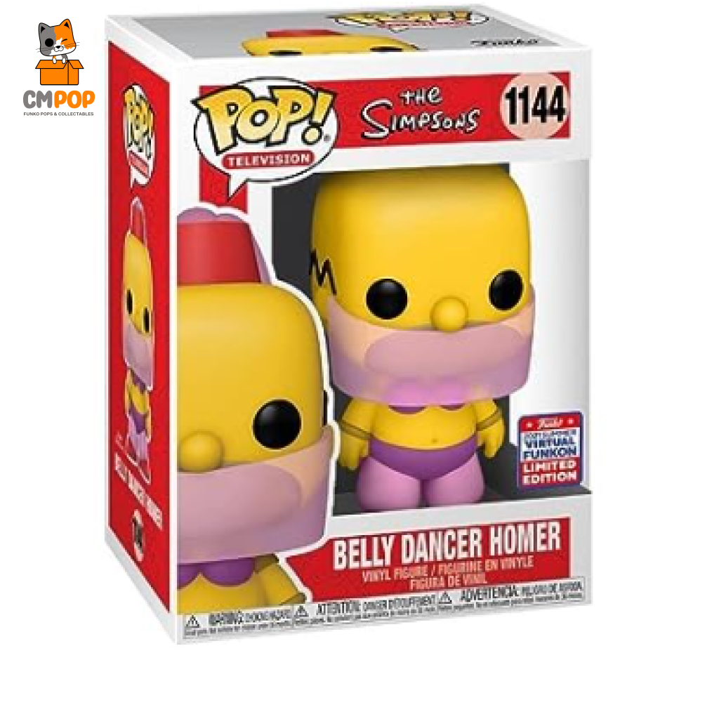 Belly Dancer Homer - #1144 Funko Pop! The Simpsons Summercon 2021 Exclusive Pop