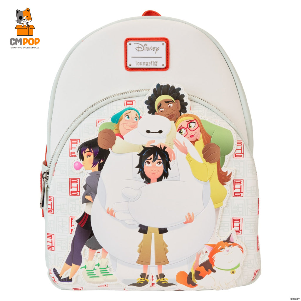 Big Hero 6 10Th Anniversary Baymax Gang Mini Backpack - Loungefly