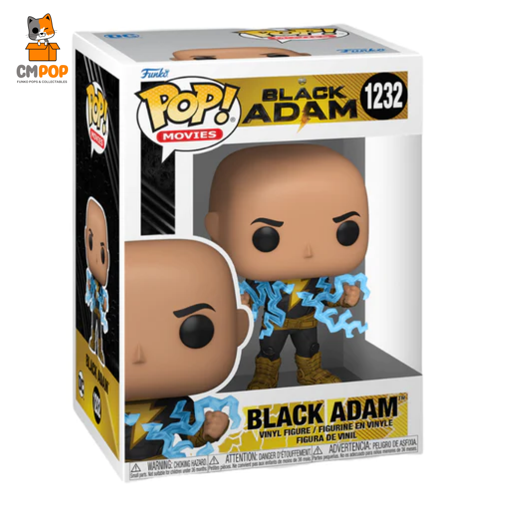 Black Adam - #1232 Funko Pop! 7/10 Condition Pop