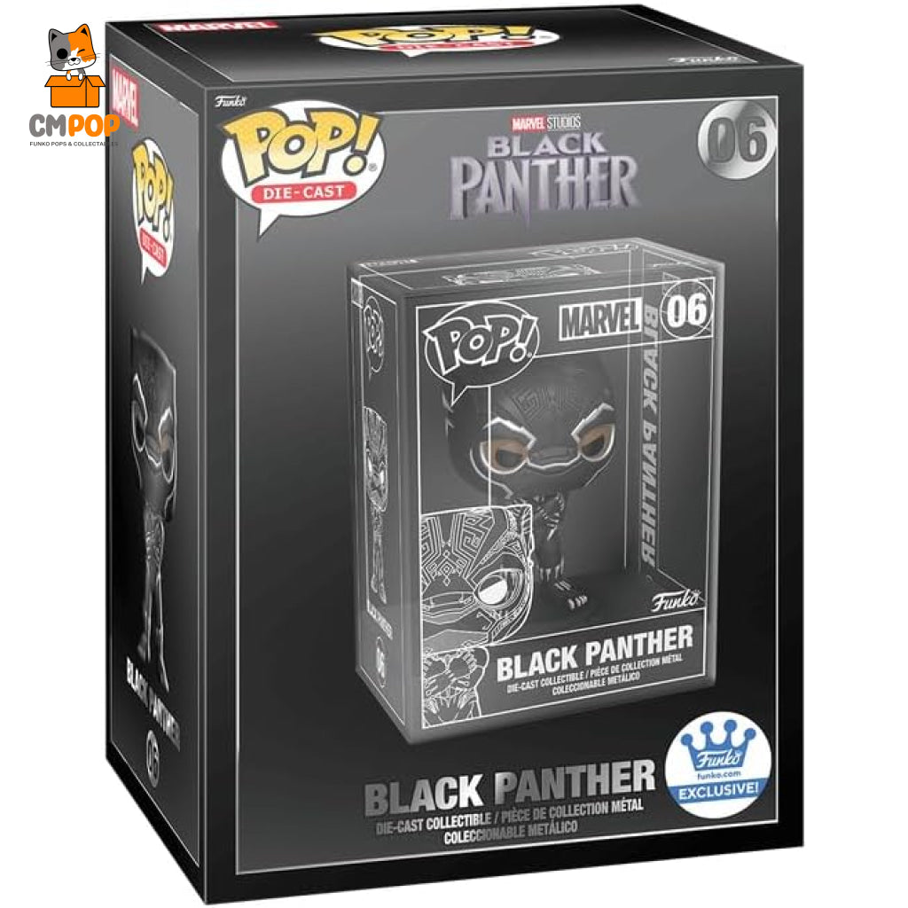 Black Panther - #06 Funko Pop! Die-Cast Marvel Exclusive Pop