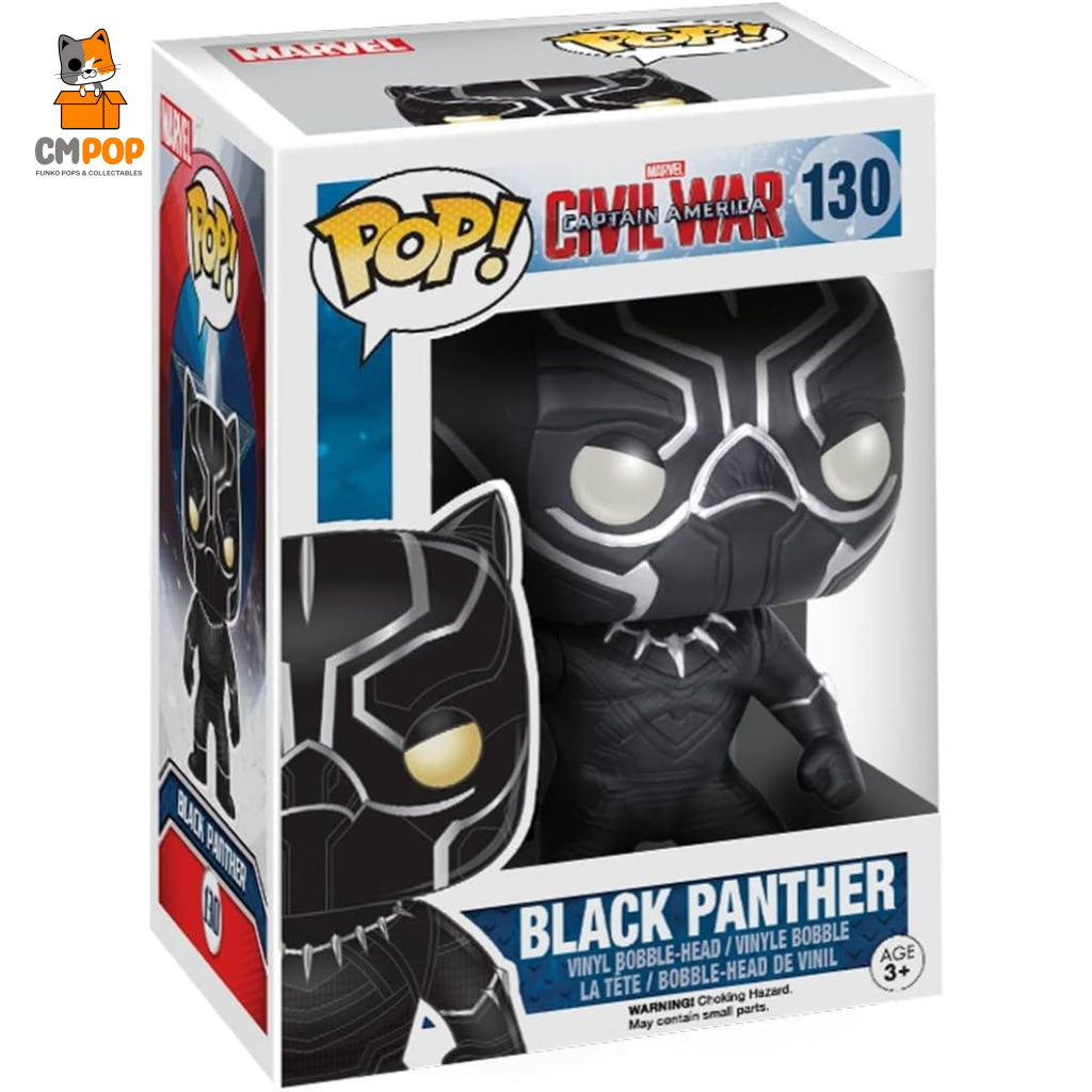 Black Panther - #130 Funko Pop! Marvel Captain America Civil War Pop