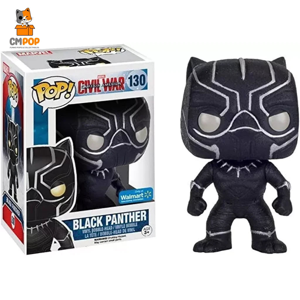 Black Panther - #130 Funko Pop! Marvel Civil War Walmart Exclusive Pop