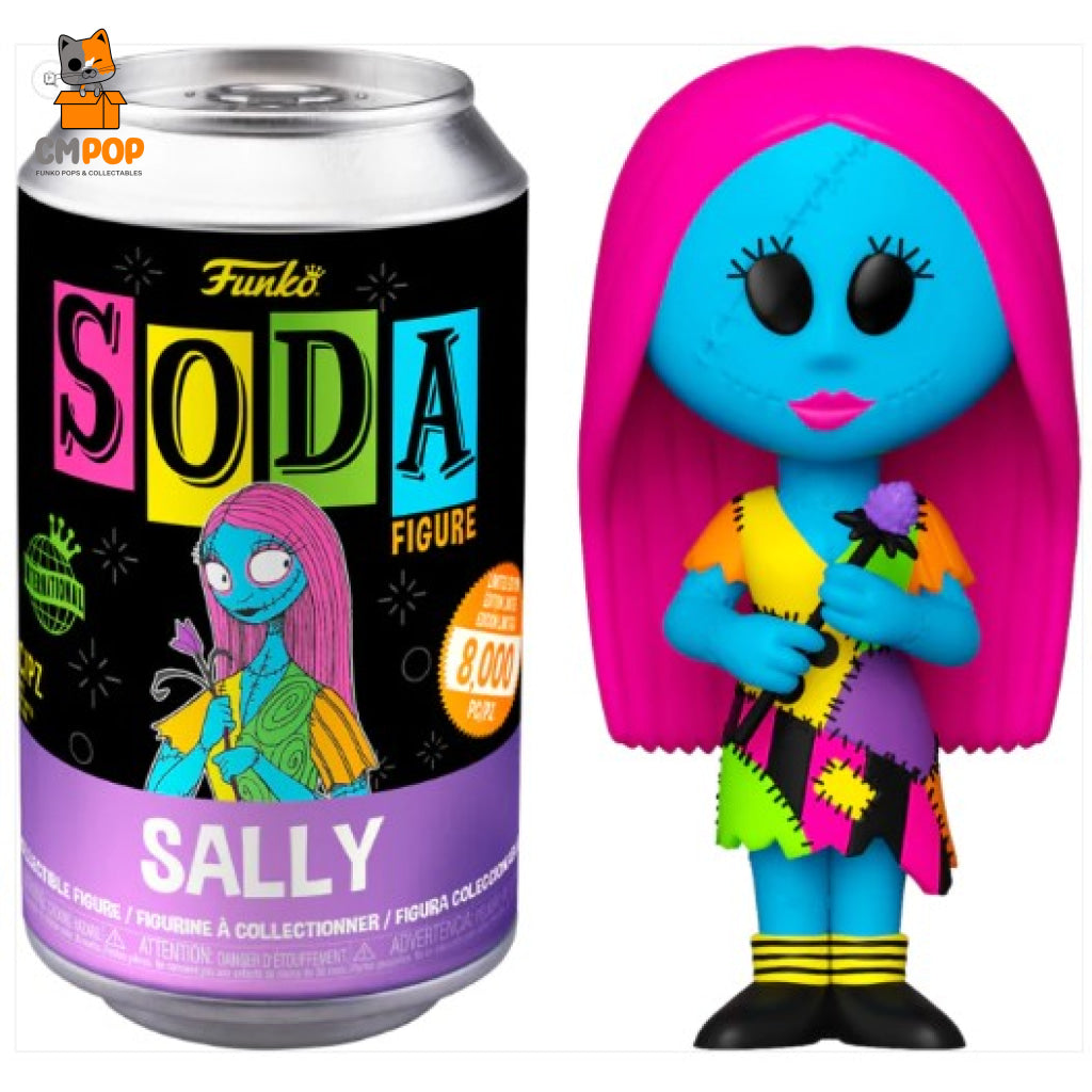 Blacklight Sally - Funko Vinyl Soda 8 000 Pieces Disney Nightmare Before Christmas Chance Of Chase