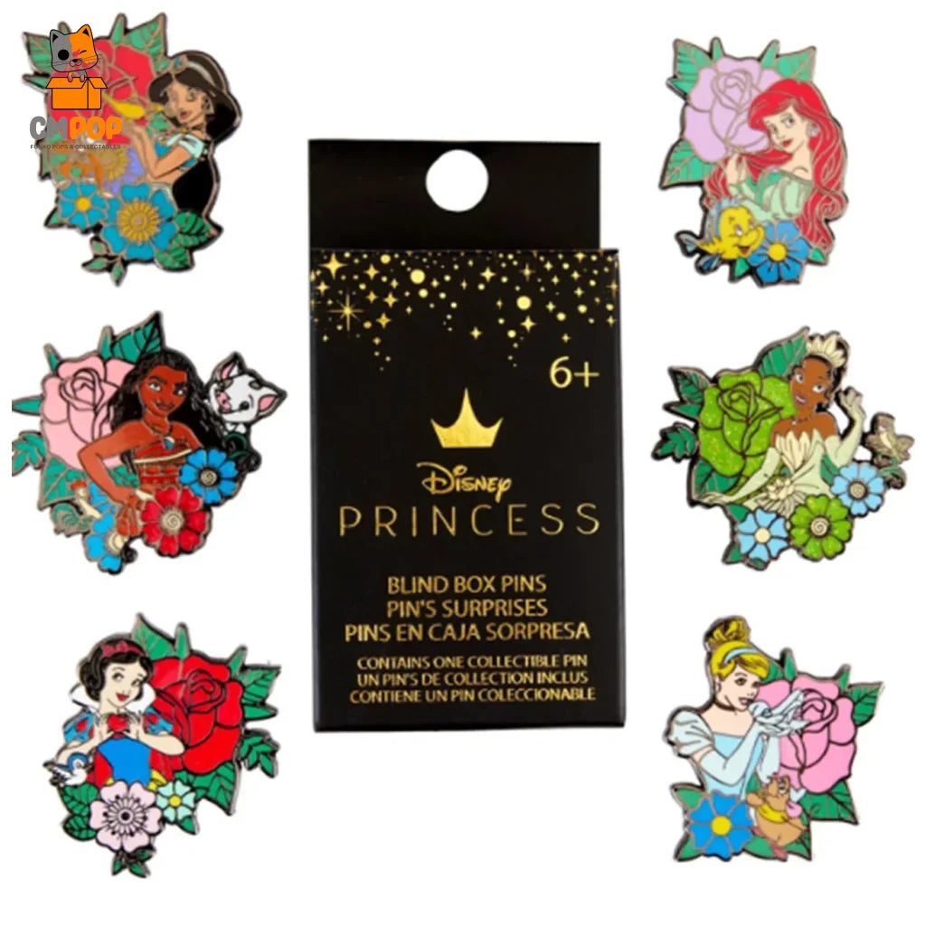 Blind Box Enamel Pins: Disney Princess Tattoo - Loungefly Pins Funko Pop Pin