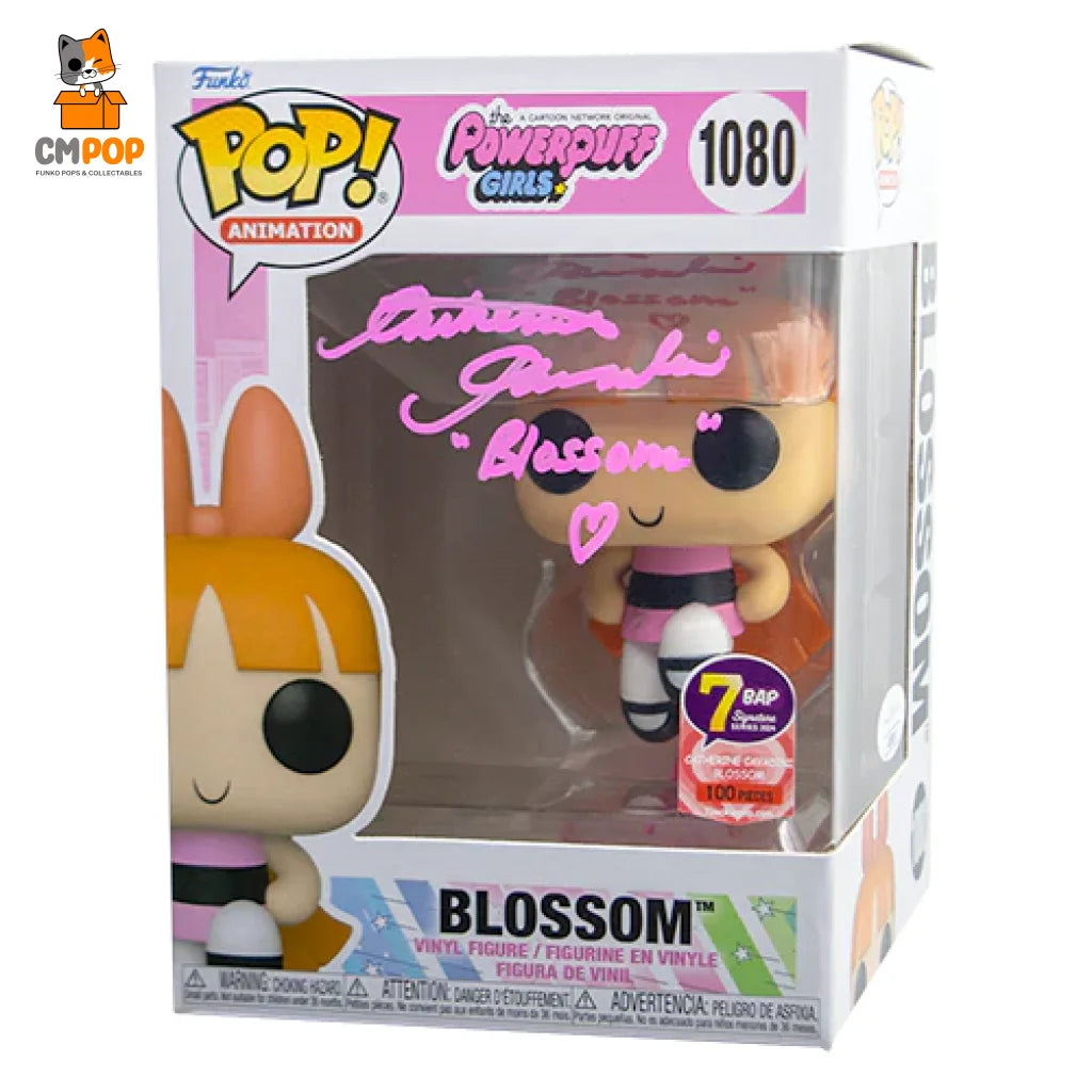 Blossom #1080 - Funko Pop! Animation Power Puff Girls Signed By Catherine Cavadini (100 Pcs)