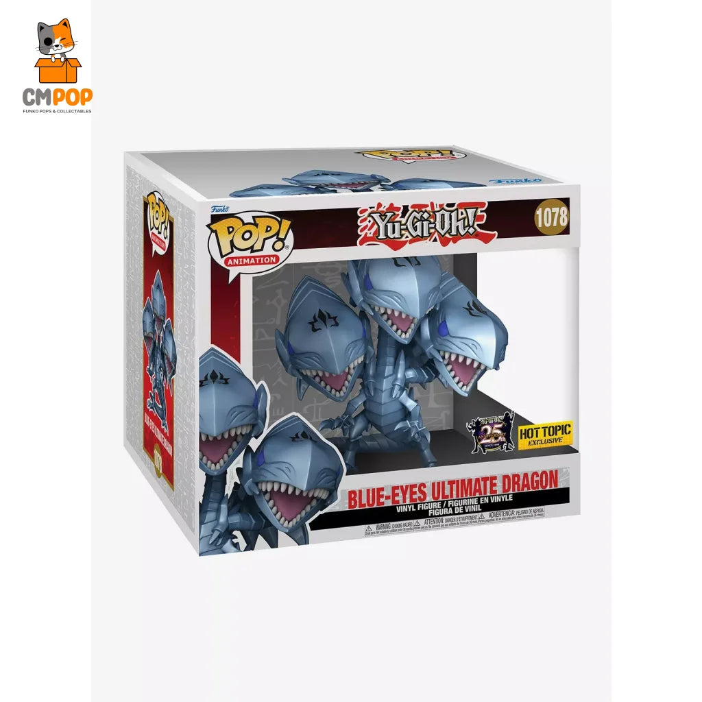 Blue-Eyes Ultimate Dragon - #1078 Funko Pop! Deluxe Animation Yu-Gi-Oh! Hot Topic Exclusive