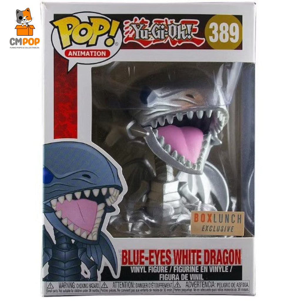 Blue-Eyes White Dragon - #389 Funko Pop! Animation Yu-Gi-Oh! Box Lunch Exclusive