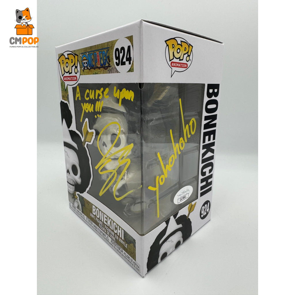 Bonekichi - #924 Funko Pop! Animation One Piece Signed By Ian Sinclair- Certified Pop