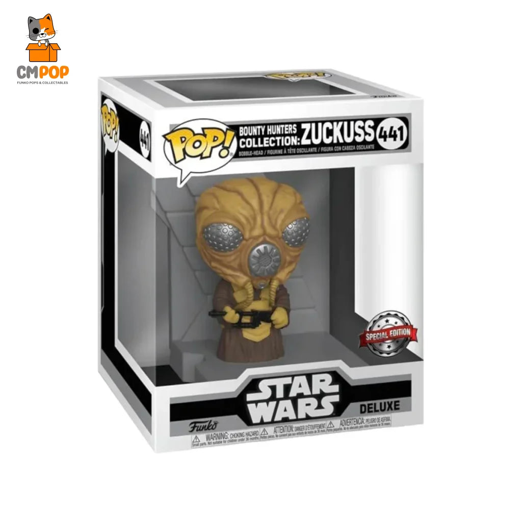 Bounty Hunters Collection: Zuckuss - #441 Funko Pop! Star Wars Deluxe Special Edition Pop